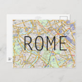 STADSPLATTEGROND BRIEFKAARTEN ♥ Rome (Voorkant / Achterkant)