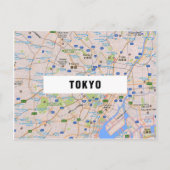 STADSPLATTEGROND BRIEFKAARTEN ♥ Tokyo (Voorkant)