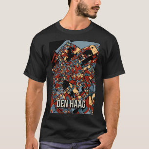 Stadsplattegrond Den Haag - Kleurrijke Abstracte k T-shirt
