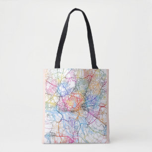 Stadsplattegrond Hamburg Duitsland Tote Bag