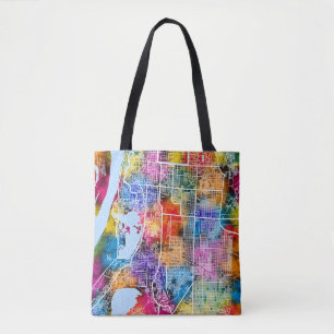 Stadsplattegrond Mandalay Myanmar Tote Bag