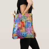 Stadsplattegrond Mandalay Myanmar Tote Bag (Dichtbij)