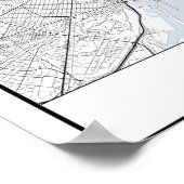 Stadsplattegrond Poster Barcelona | Minimalistisch (Hoek)