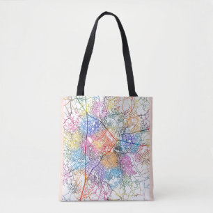 Stadsplattegrond van Aba Nigeria Tote Bag
