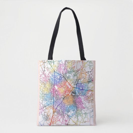 Stadsplattegrond van Aba Nigeria Tote Bag (Voorkant)