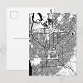 Stadsplattegrond van Adelaide Australië Briefkaart (Voorkant / Achterkant)