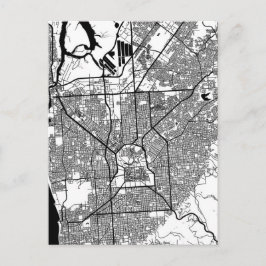 Stadsplattegrond van Adelaide Australië Briefkaart