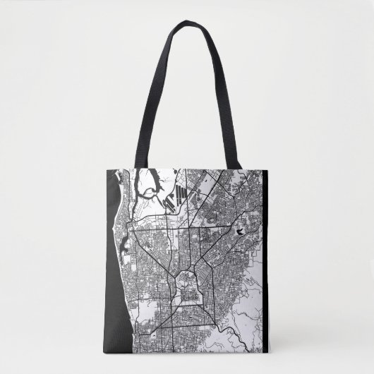 Stadsplattegrond van Adelaide Australië Tote Bag (Voorkant)