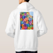 Stadsplattegrond van Algiers Algerije Hoodie (Achterkant)