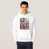 Stadsplattegrond van Algiers Algerije Hoodie (Voorkant volledig)