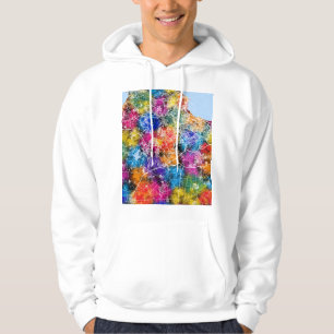 Stadsplattegrond van Algiers Algerije Hoodie
