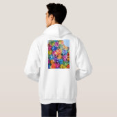 Stadsplattegrond van Algiers Algerije Hoodie (Achterkant volledig)