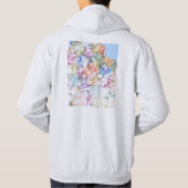 Stadsplattegrond van Algiers Algerije Hoodie (Achterkant)