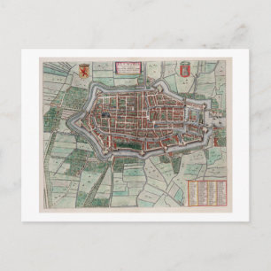  stadsplattegrond van Alkmaar Briefkaart