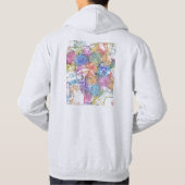 Stadsplattegrond van Ankara Turkije Hoodie (Achterkant)