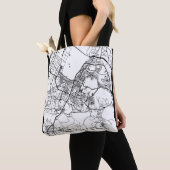 Stadsplattegrond van Anshan China Tote Bag (Dichtbij)