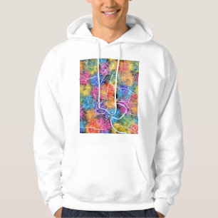 Stadsplattegrond van Bangkok Thailand Hoodie