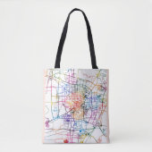 Stadsplattegrond van Baoding China Tote Bag (Voorkant)