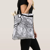 Stadsplattegrond van Belgrado Servië Tote Bag (Dichtbij)