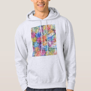 Stadsplattegrond van Bengaluru Karnataka Hoodie