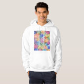 Stadsplattegrond van Bengaluru Karnataka Hoodie (Voorkant volledig)