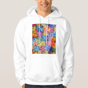 Stadsplattegrond van Bogota Colombia Hoodie