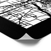 Stadsplattegrond van Bozhou China Poster (Hoek)