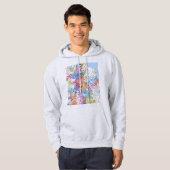 Stadsplattegrond van Brisbane Australië Hoodie (Voorkant volledig)