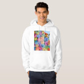 Stadsplattegrond van Brisbane Australië Hoodie (Voorkant volledig)