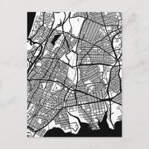Stadsplattegrond van Bronx USA Briefkaart