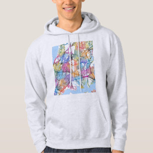 Stadsplattegrond van Bronx USA Hoodie
