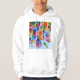 Stadsplattegrond van Busan Zuid-Korea Hoodie