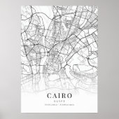 Stadsplattegrond van Caïro Poster (Voorkant)