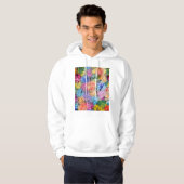 Stadsplattegrond van Cali Colombia Hoodie (Voorkant volledig)