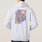 Stadsplattegrond van Cali Colombia Hoodie (Achterkant)