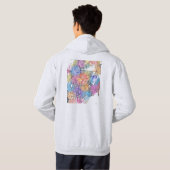 Stadsplattegrond van Cali Colombia Hoodie (Achterkant volledig)