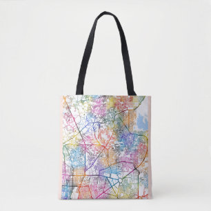 Stadsplattegrond van Caloocan Filipijnen Tote Bag