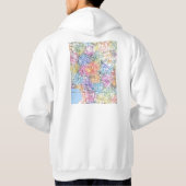 Stadsplattegrond van Changzhou China Hoodie (Achterkant)