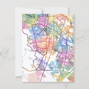 Stadsplattegrond van Ciudad Juárez Mexico Briefkaart
