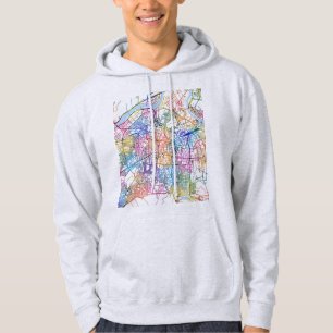 Stadsplattegrond van Daegu Zuid-Korea Hoodie