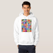 Stadsplattegrond van Daegu Zuid-Korea Hoodie (Voorkant volledig)