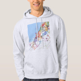 Stadsplattegrond van Dubai VAE Hoodie