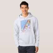 Stadsplattegrond van Dubai VAE Hoodie (Voorkant volledig)