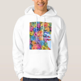 Stadsplattegrond van Dublin Ierland Hoodie