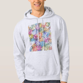 Stadsplattegrond van Faisalabad Pakistan Hoodie