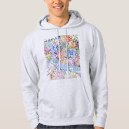 Stadsplattegrond van Fuzhou China Hoodie