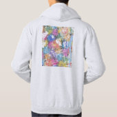 Stadsplattegrond van Giza Egypte Hoodie (Achterkant)