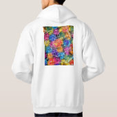 Stadsplattegrond van Hohhot China Hoodie (Achterkant)