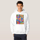 Stadsplattegrond van Hohhot China Hoodie (Voorkant volledig)