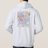 Stadsplattegrond van Hohhot China Hoodie (Achterkant)